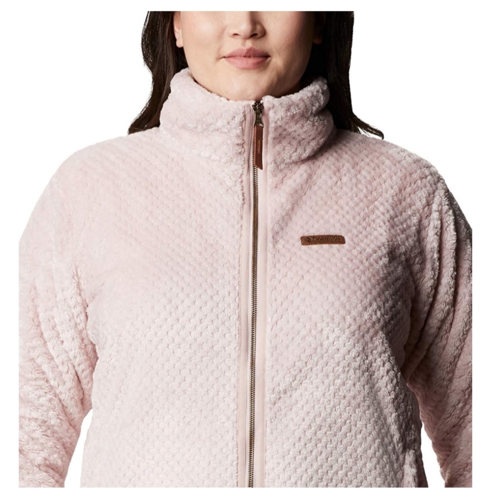 Columbia Fireside II Sherpa Full Zip Fleece- Mineral Pink